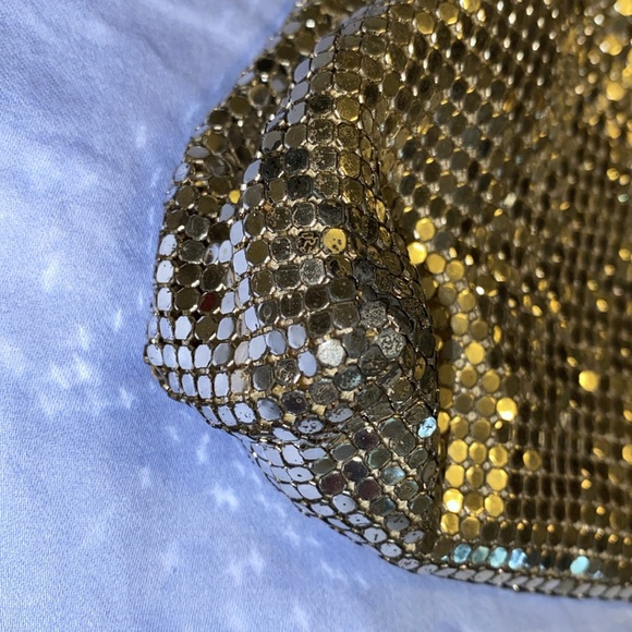 Vintage WHITING & DAVIS Silver Mesh Clutch Purse - Picture 6 of 6
